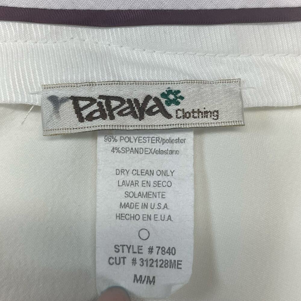 Papaya Cream Wide Leg Pants Y2K Max Wide Leg Clean Girl Chic M - Picture 7 of 10